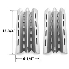 2 Pack Stainless Steel Heat Plate Replacement for select Broil King, Broil-Mate, Huntington