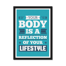 Your Body is a Reflection Framed Poster