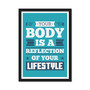 Your Body is a Reflection Framed Poster