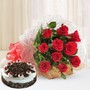 Red Roses & Chocolate Cake
