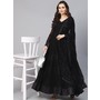 Black Georgette Partywear Anarkali Suit