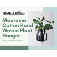 Macrame cotton hand woven plant hanger