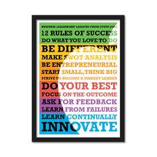 12 Rules Of Success Framed