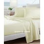 Beige 300 TC 4Pc Cotton Bed Sheet Set 1 Flat Sheet, 1 Fitted Sheet and 2 Pillowcases