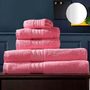 Oasis Towels : Wholesale Bougainvillea Pink Custom Towel Set of 5 In USA,UK & Australia