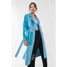  Colorblock Longline Raincoat