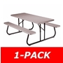 Lifetime Fold-up-Flat 6ft Picnic Table