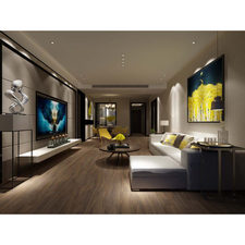 Rigid Vinyl planks WPC brazilian ipe handscraped 5.5mm WF910 living room