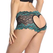 Sofishie Stylish Heart Shape Boy Short - BlackGreen - Large