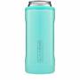 BrüMate Hopsulator Slim Double-walled Stainless Steel Insulated Can Cooler for 12 Oz Slim Cans (Aqua)