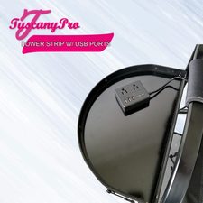 TUSCANYPRO MAKEUP CHAIR POWER STRIP W USB PORTS